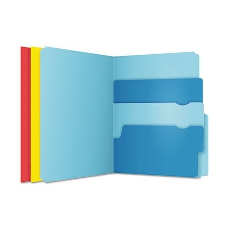 Tops Products Pendaflex, DIVIDE IT UP FILE FOLDERS, 1/2-CUT TABS, LETTER SIZE, ASSORTED, 12PK 10773